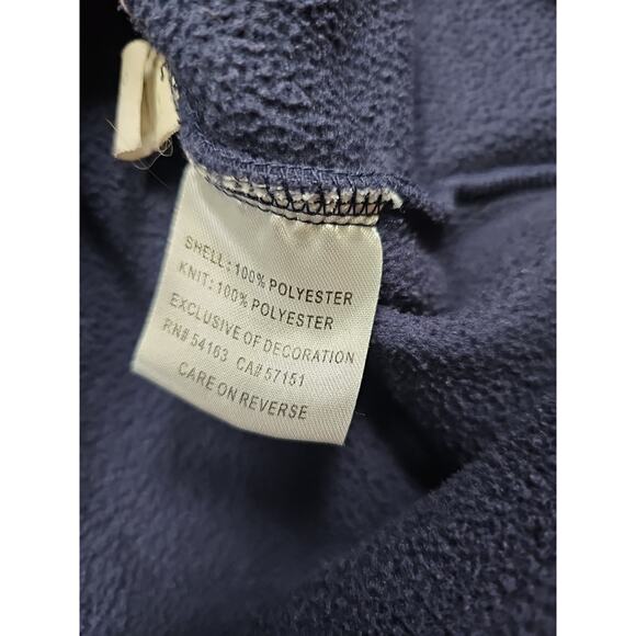 NFL Broncos Sweatshirt Mens Large Blue Fleece Hooded Full Zip Denver Broncos - Picture 5 of 7